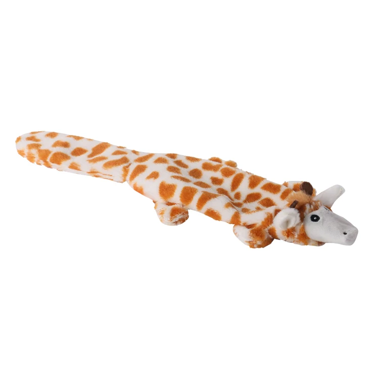 5 Packs Customized Chewing Squeaky Dog Toy Plush Octopus No Stuffing Crinckle Animal Dog Chew Toy