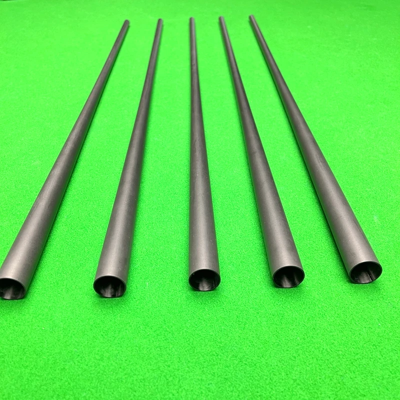 Low Deflection Pool Cue Shaft Empty Carbon Cue Shaft 11.8 12.5mm Unfinished Shaft