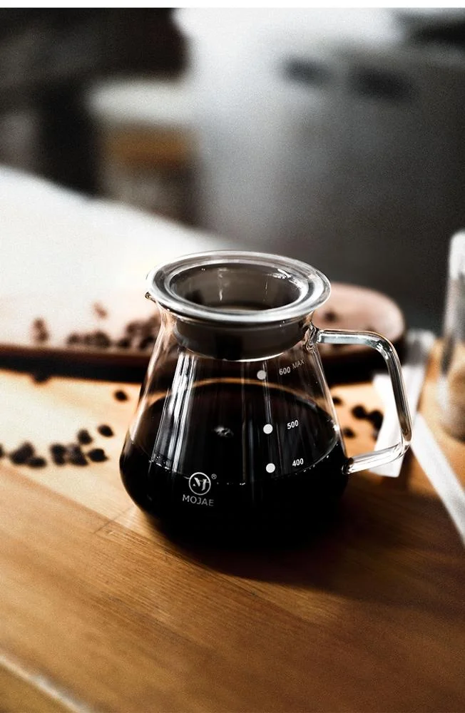 Профессиональный производитель инструменты для кофе и чая 600 мл высокая емкость из боросиликатного