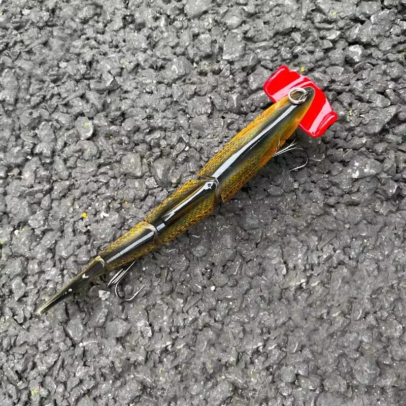 15cm 36.5g 4 colors artificial hard fishing bait jointed fish lure with treble hooks 3D eyes lifelike fish shape swimbait
