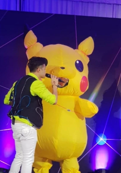 Inflatable Pikachu Costume for Carnival Events - High Quality, Easy-to-Wear Role Play Costume