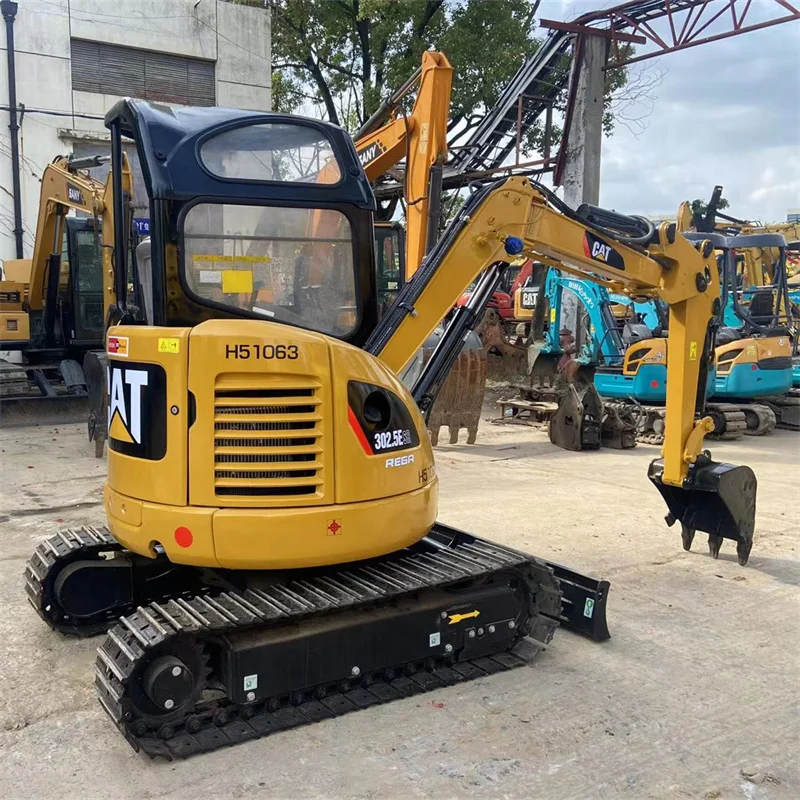 Мини-экскаватор Caterpillar Cat 302 5 экскаватор 2 тонны микро многофункциональная техника Лидер продаж