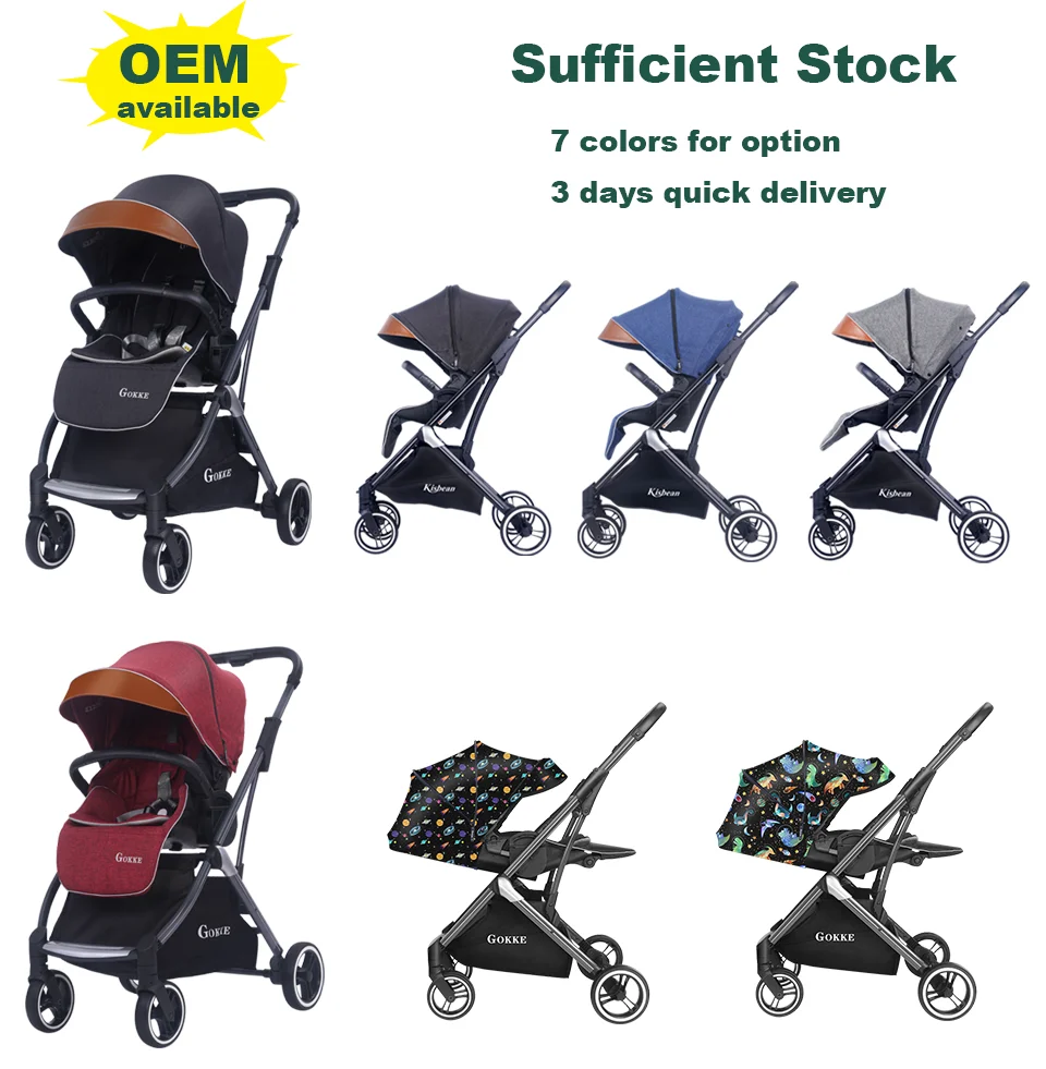 Baby Products Online 2020 Luxury Linen Fabric Luxury Baby Pram Buggy for Infant