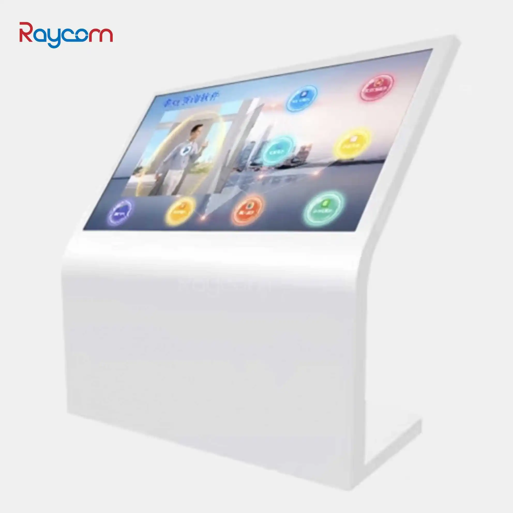 All-in-One PC Raycom Kiosk 32 43 50 55 Inch Touchscreen Totem with i5 i7 Capacitive Touch for Restaurant Way finding