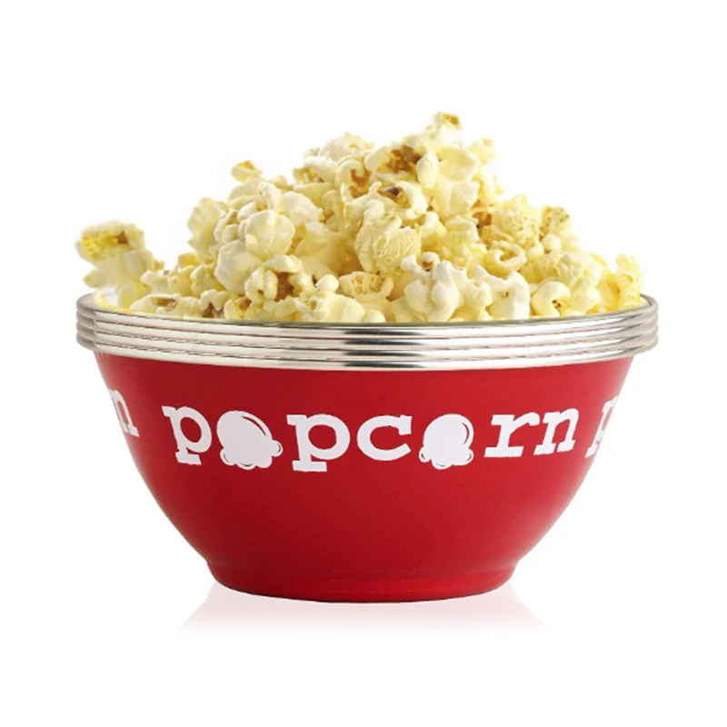 Wholesale Hot Sale Large Capacity Metal Salad Bowl Custom Size 12cm 16cm 18cm 20cm 26cm  Enamel Popcorn Bowl
