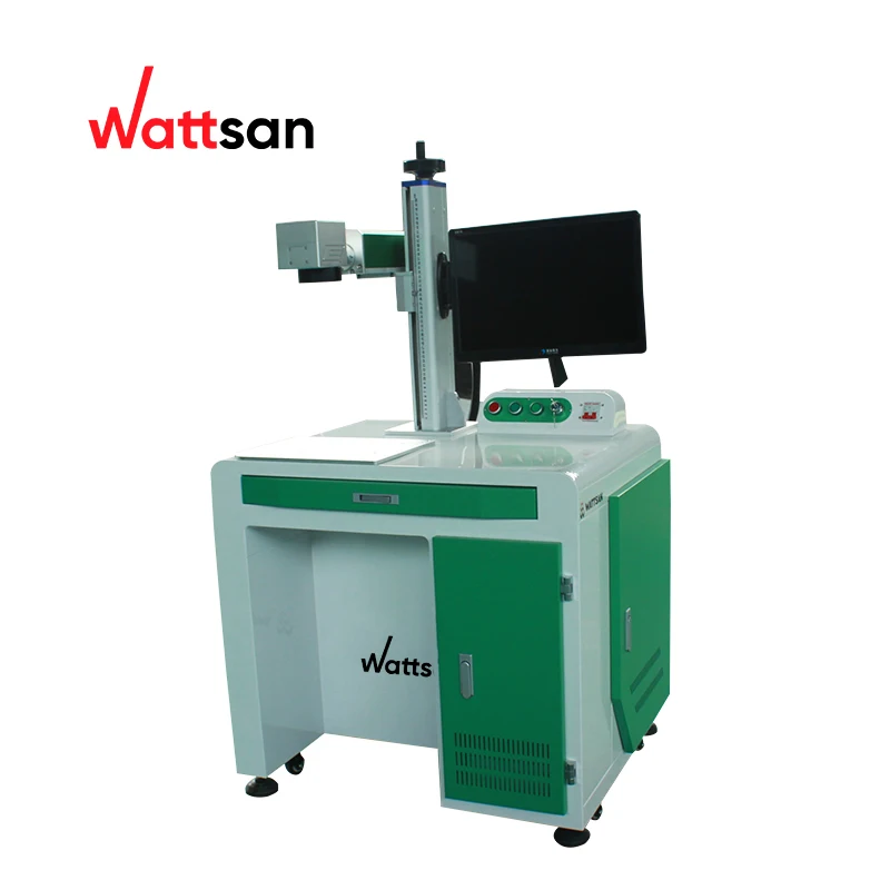 Wattsan 20w/30w/50w/70w/100w fiber laser marking machine price /fiber laser engraver/laser marker on metal