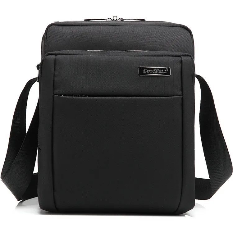 Black Nylon Unisex Crossbody Shoulder Bag For Men Cross Body Chest Case Waterproof Durable Women Lady Zipper Messenger Sling Bag