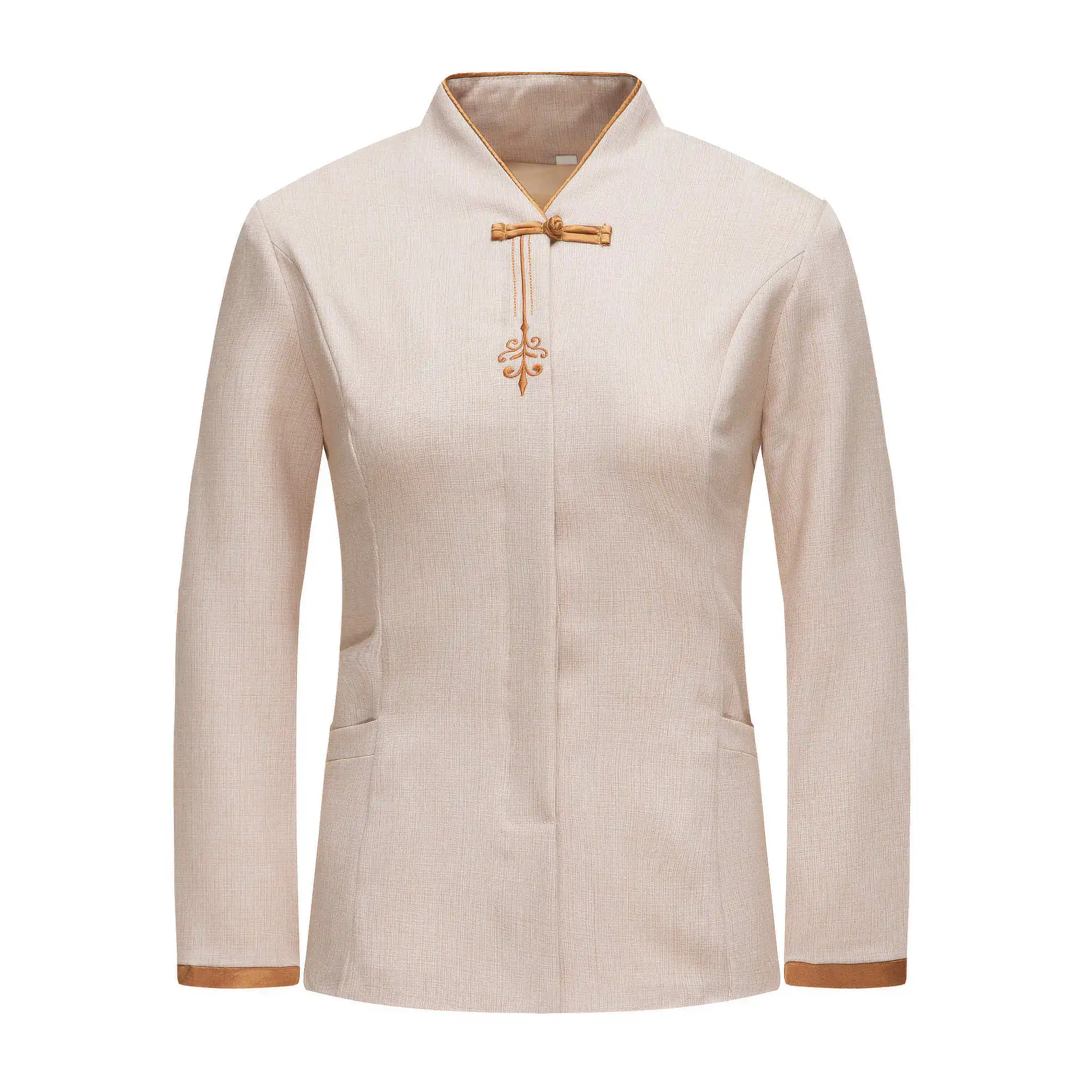 Autumn and winter long-sleeved overalls hotel room attendant cleaning community property cleaner cleaning staff suit