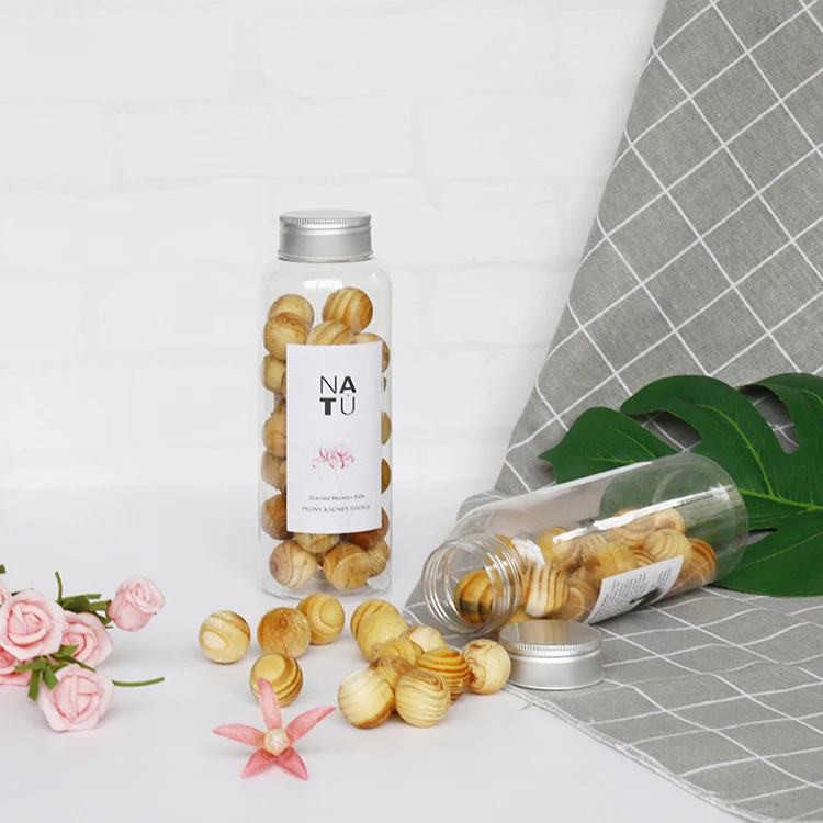 Big 60cm wooden beads decorate craft scented natural pine round wood massage ball DIY