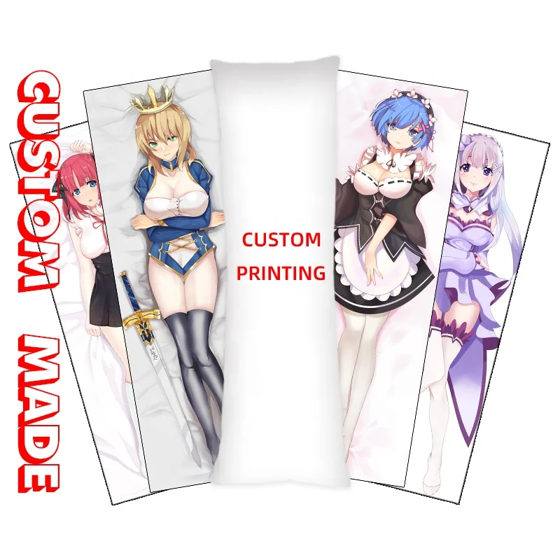 anime snow decorative hugging body pillow cover case sexy girl waifu dakimakura pillowcases