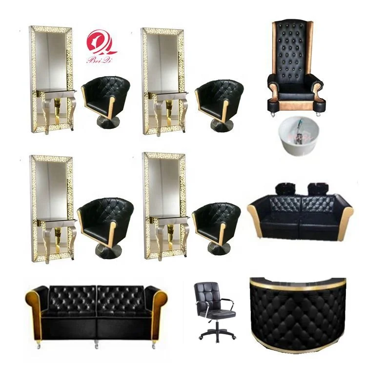 Modern beauty salon furniture sets hair styling hairdressing chairs barber