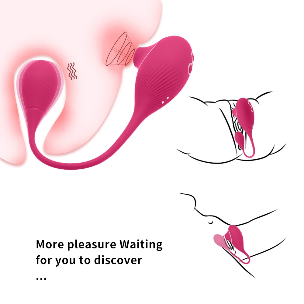10 Vibration Speeds Luxury Suction Vibrating Egg for Girls