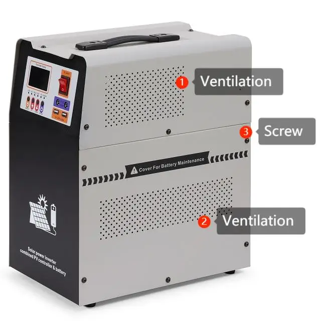 Portable Solar System 500W 1KW Solar Panels for Home Pure Sine Wave Electric Charger for Cars with Solar Panel MPPT Jump Starter