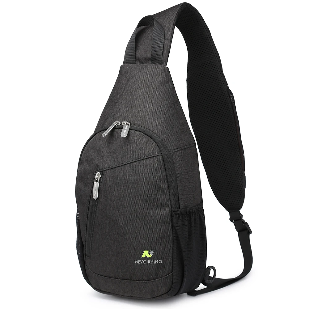 Custom Waterproof Anti Theft Designer Chest Bag USB Crossbody Sling Bags For Men Single Shoulder Crossbody Bag