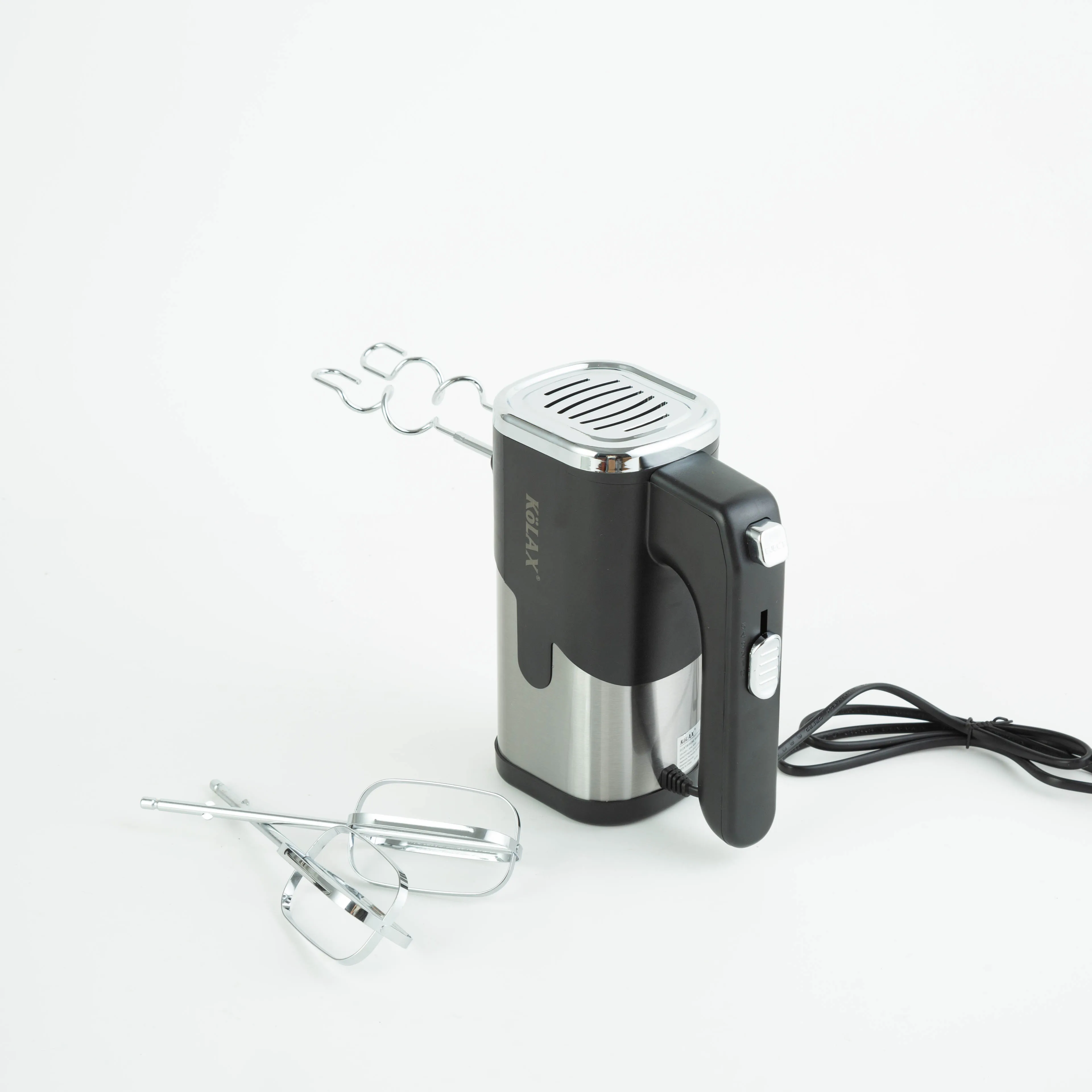 KOLAX Wholesale Black Hand Held Mixer 5 Speed One Button Eject Design High Quality Hand Mixer Blender