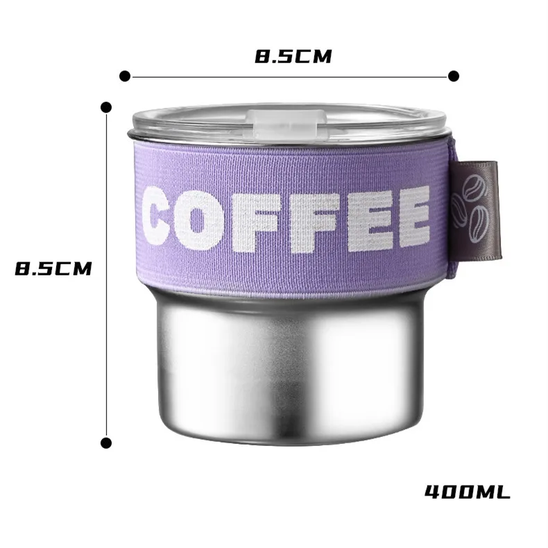 New outdoor portable travel stainless steel 304 leak proof  vacuum tumbler travel  mug milk tea coffee cup