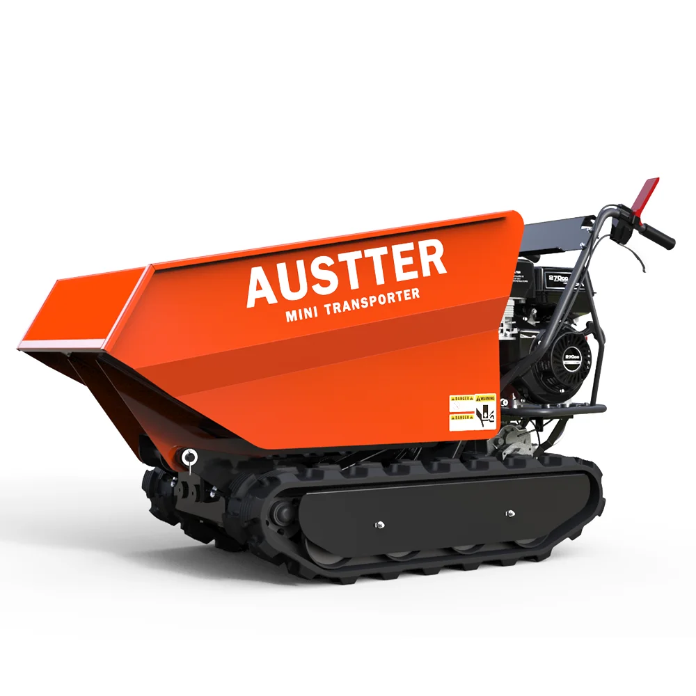 
TUV Rheinland CE(MD/EMC/NOISE) Approved 500kg Loading Capacity Gasoline Engine Powered All Terrain Utility Mini Track Dumper 