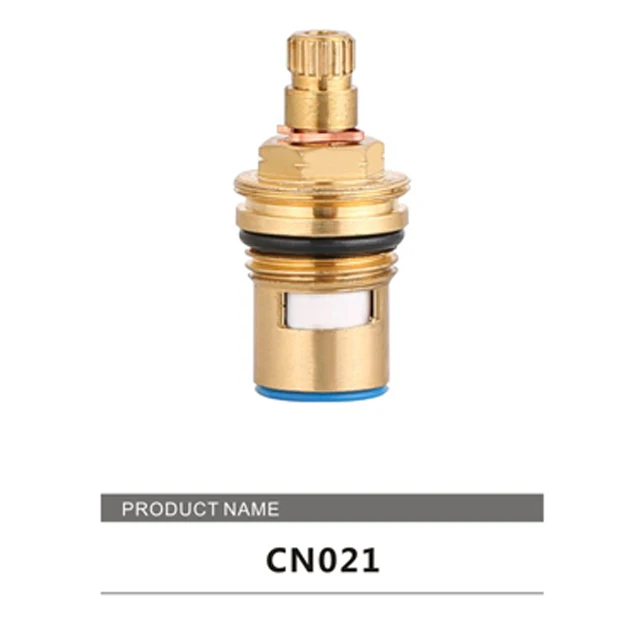 Керамический диск с резьбой G1/2, красная и синяя уплотнительная прокладка, латунный наконечник, латунный наконечник, Латунный картридж для смесителя