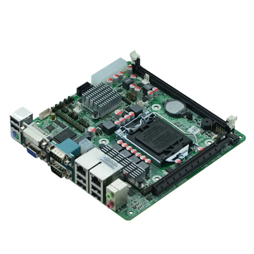 LGA1155 Socket i7 Industrial Motherboard-ITX-M61 support Core i3/i5/i7 Pentium 22nm/32nm CPU with 9*USB/6*COM
