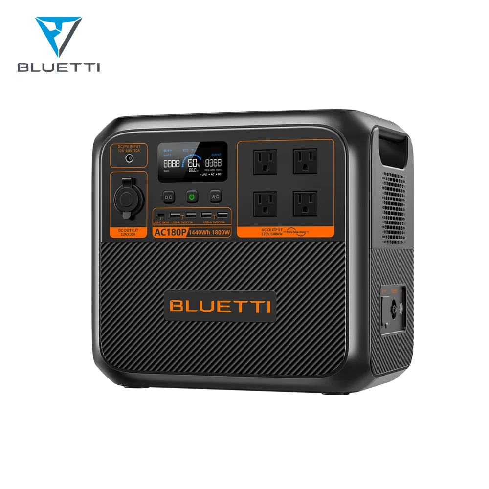 Buletti Ac180p 1500 Ватт мощность солнечной станции генератор переменного тока портативная энергия Lifepo4 Солнечная 110 В розетка