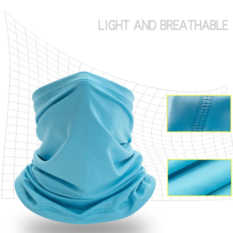 Summer Bandana Face Mask Thin Neck Gaiter Cooling Sunblock Face Scarf UV Protection Bandana Balaclava For Fishing Hiking