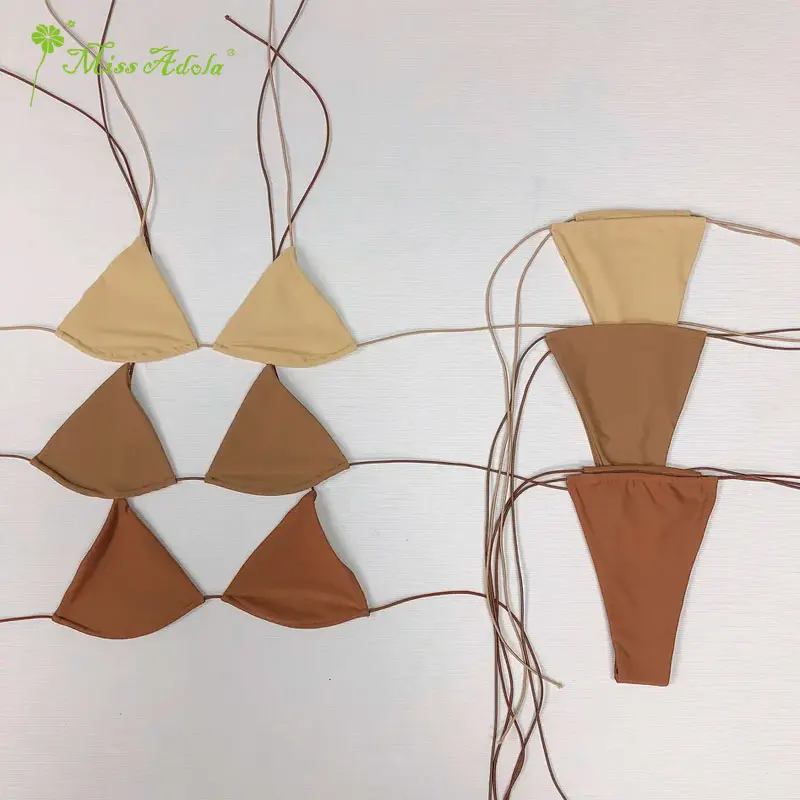 MISSADOLA SWIMWEAR FACTORY Custom Nude Girl Swimwear Thong Two Pieces Swimwear Swimsuit Cute Bikini For Young Girls