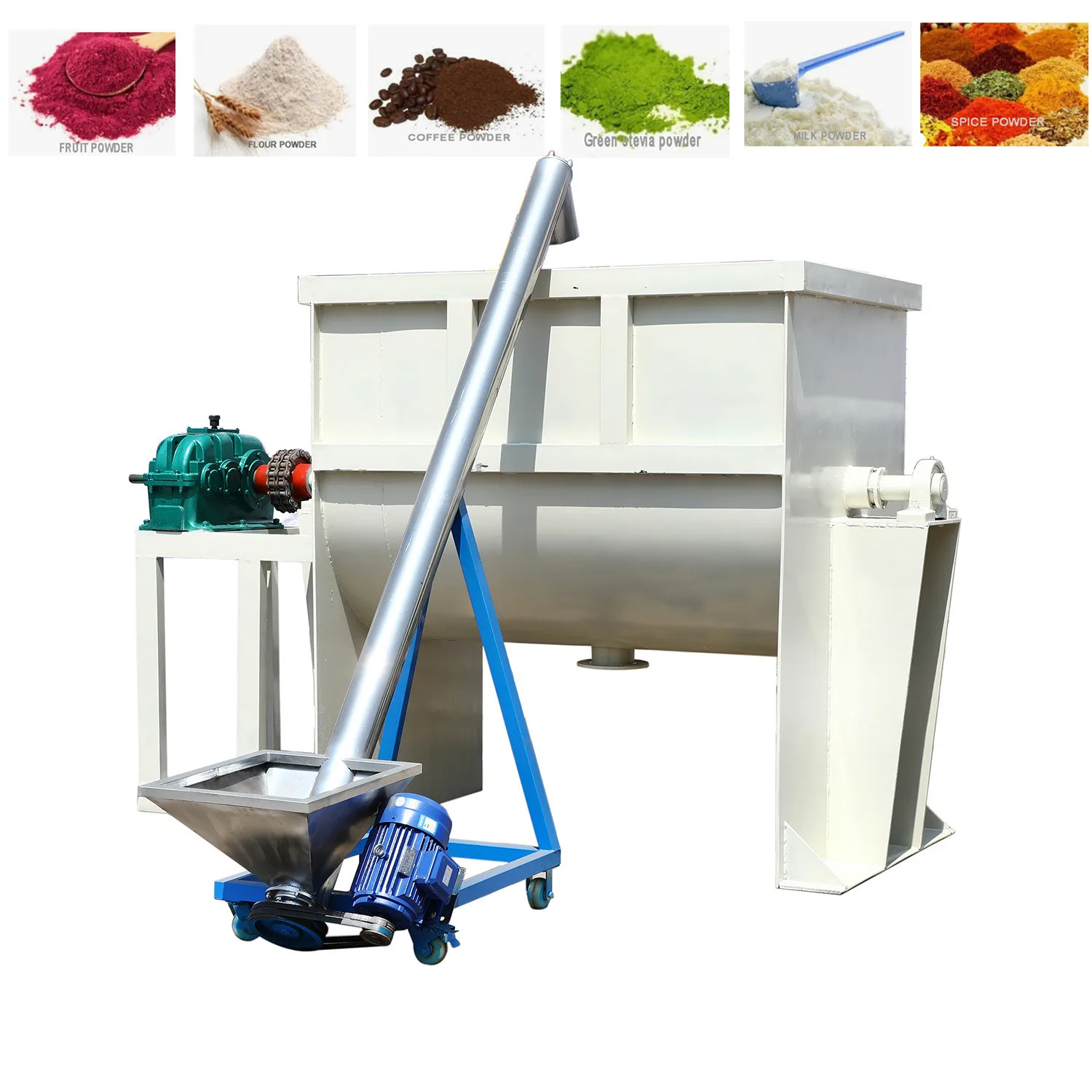 
Small manual washing powder mixer detergent powder making machine price horizontal ribbon blender equipment 