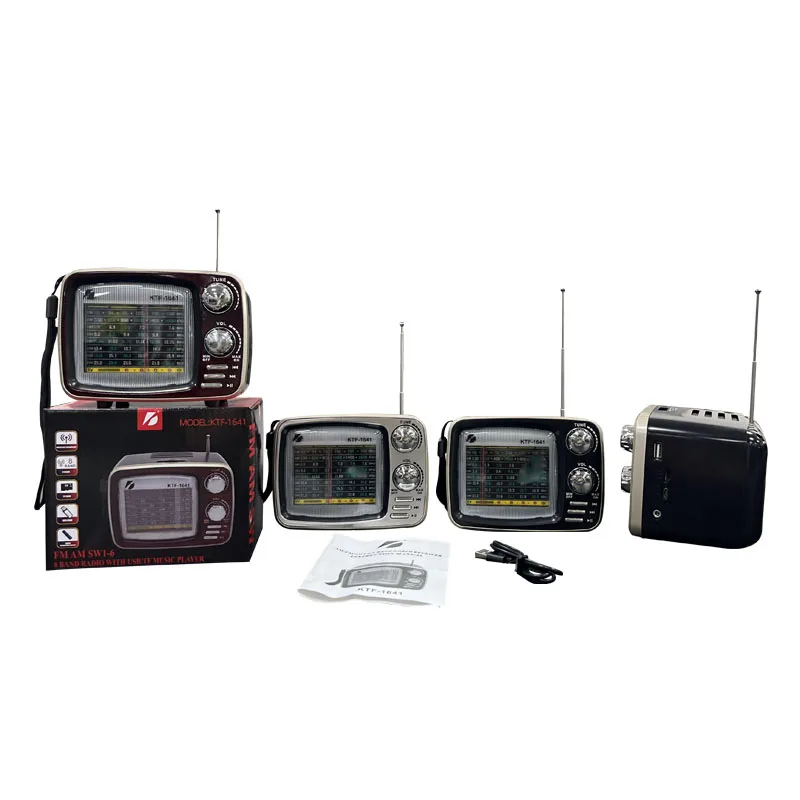 2023 New Arrival Mini Home Amplifier Antenna FM AM Midbass Speakers Audio System Sound Full Band Radio With USB