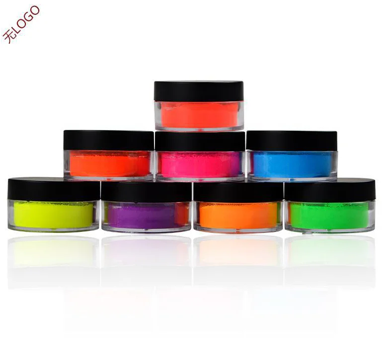 
8 colors single neon eyeshadow custom private label loose pigment fluorescent powder for cosmetics 