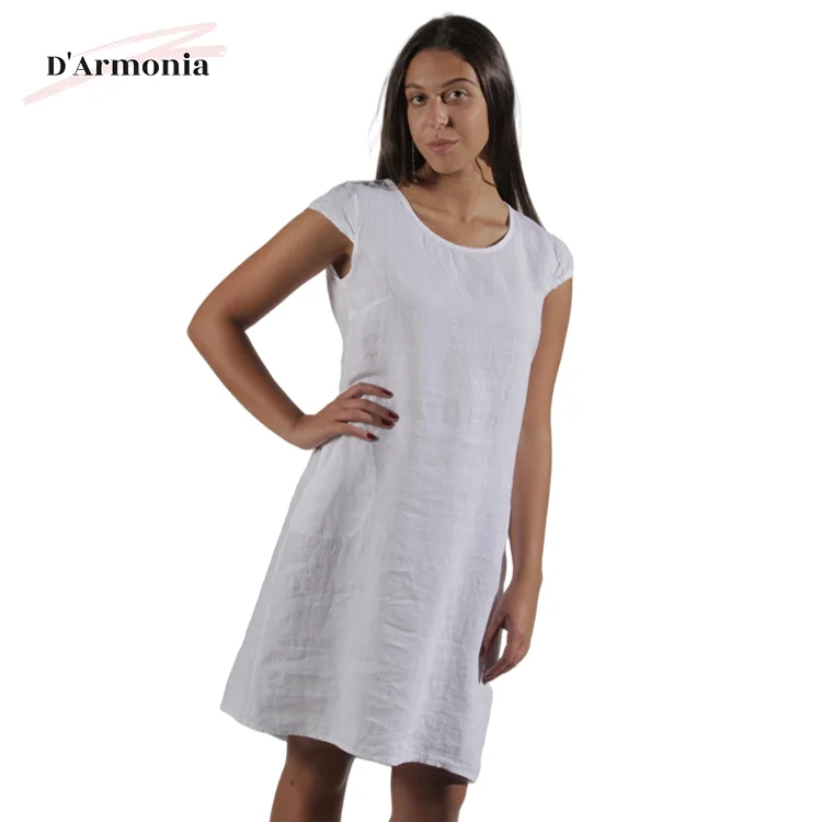 
Hot Sale Italia Linen Dress Women Made In Italy Linen Dresses 