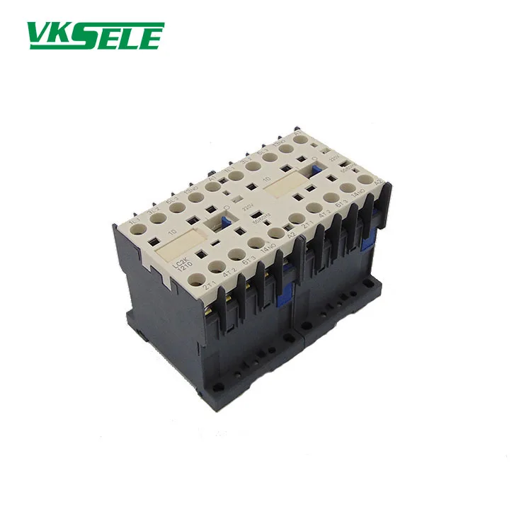 LC2 K12 Series CJX2-K1210 12A 3 pole elector mechanical interlocking reversing contactor