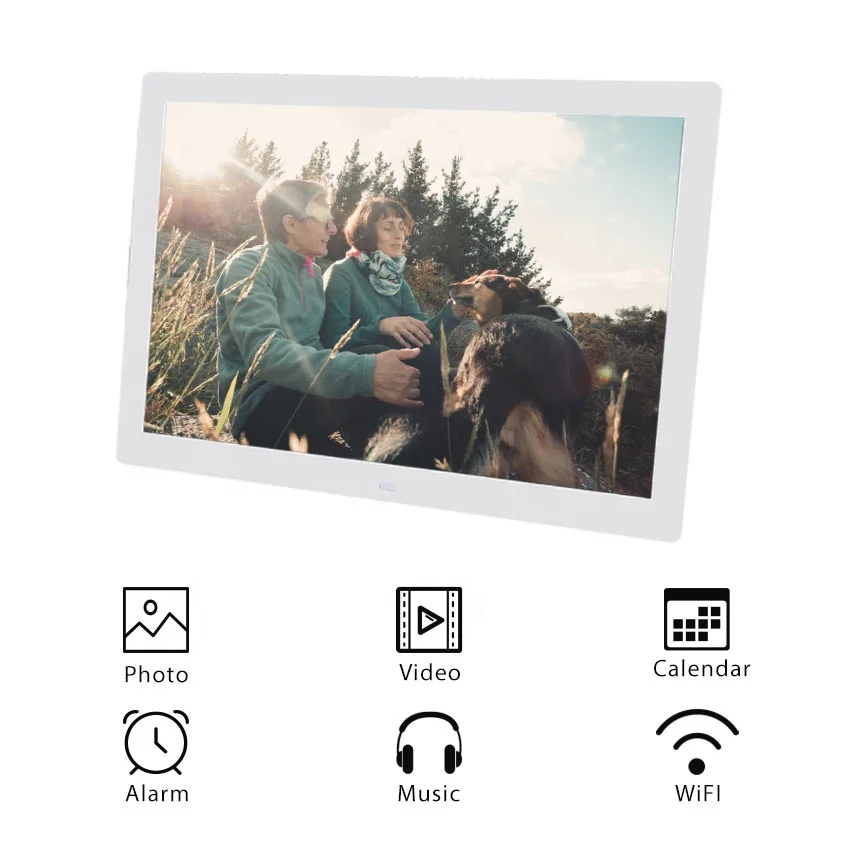 55 inch large a5 size digital photo frame touch screen waterproof digital photo frame with battery camel digital picture frame