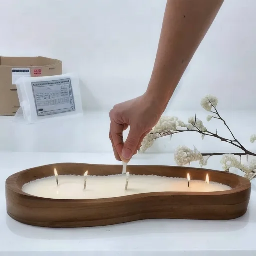 Wholesale Fragrance Floating Pearl Candle sand Bead Granule Color Powder Palm Wax Wedding aromatic white Pearl Sand Candle Wax