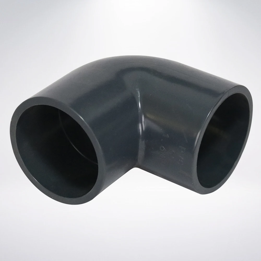 industry supplier PVC industrial  water supply pipe fitting  90 degree elbow  Chemical pipe