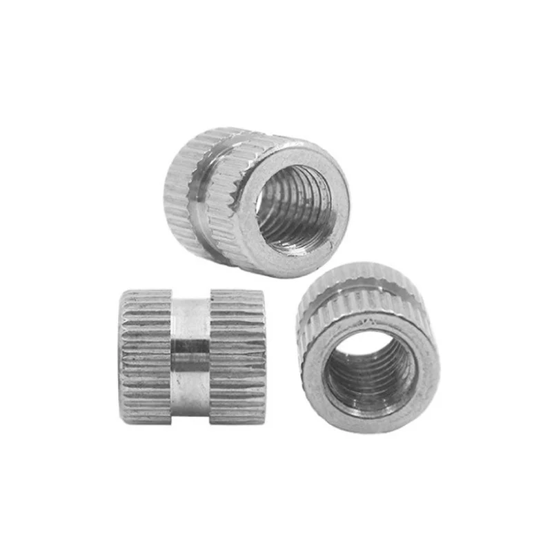 M2.5*0.45 M3*0.5 M3.5*0.6 M4*0.7, M5*0.8 M6*1 M8*1.25 stainless steel Brass knurled thumb screw nuts Threaded Inserts nuts/