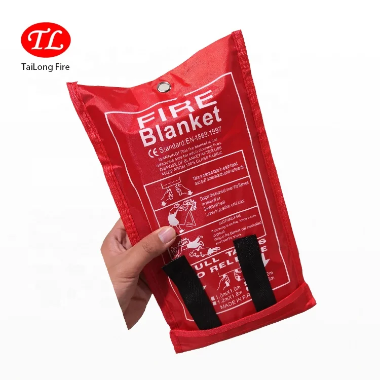 
TL 1.8m*1.8m EN1869 Certificate Fiberglass Emergency Escape Fire Blanket 