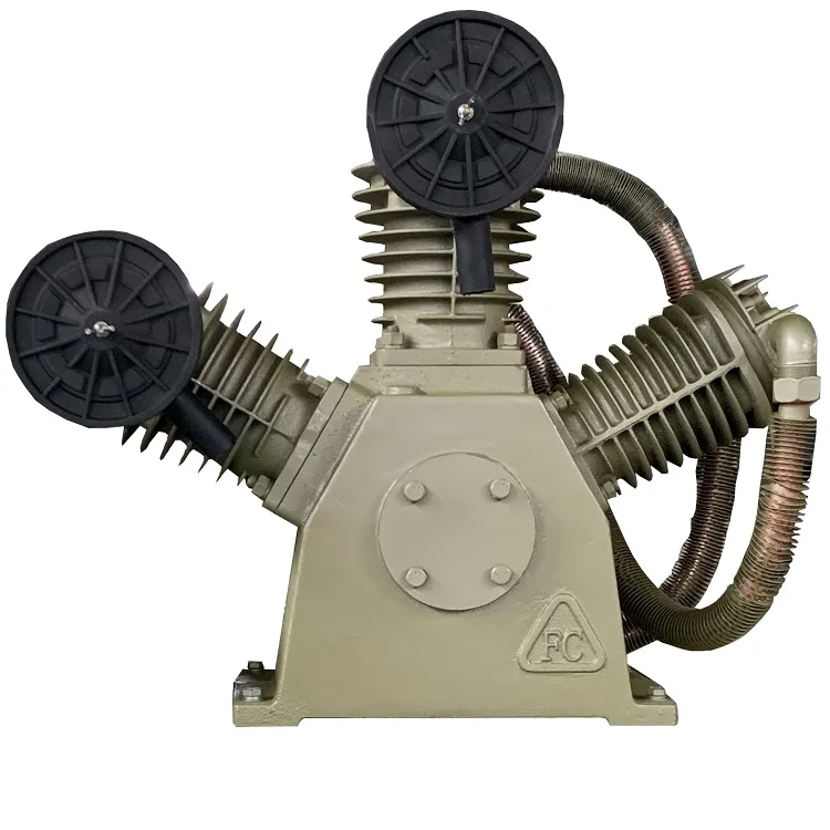 FUCAI бренд 10hp 7.5kw CE сертифицированный 100 мм * 2 80 мм * 1 цилиндр 10bar без масла поршневая Компрессорная головка