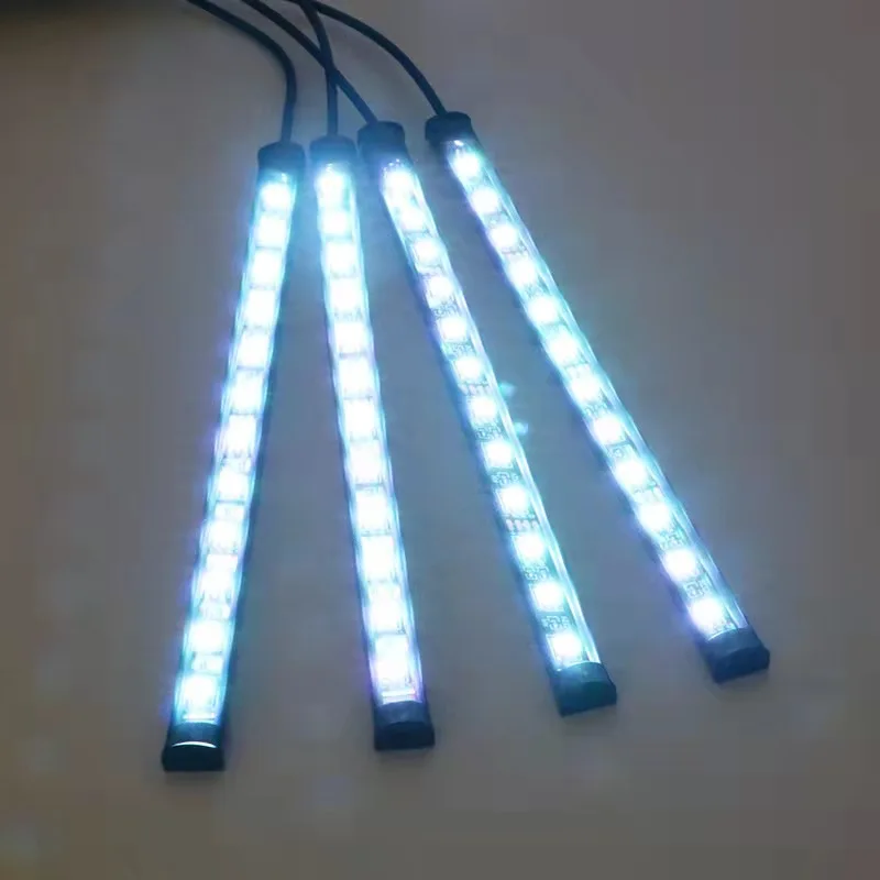 RGB Dream Color Chasing Strip Light Kit LED Car Underglow Light Waterproof Interior Car Light Remote Control Tuning