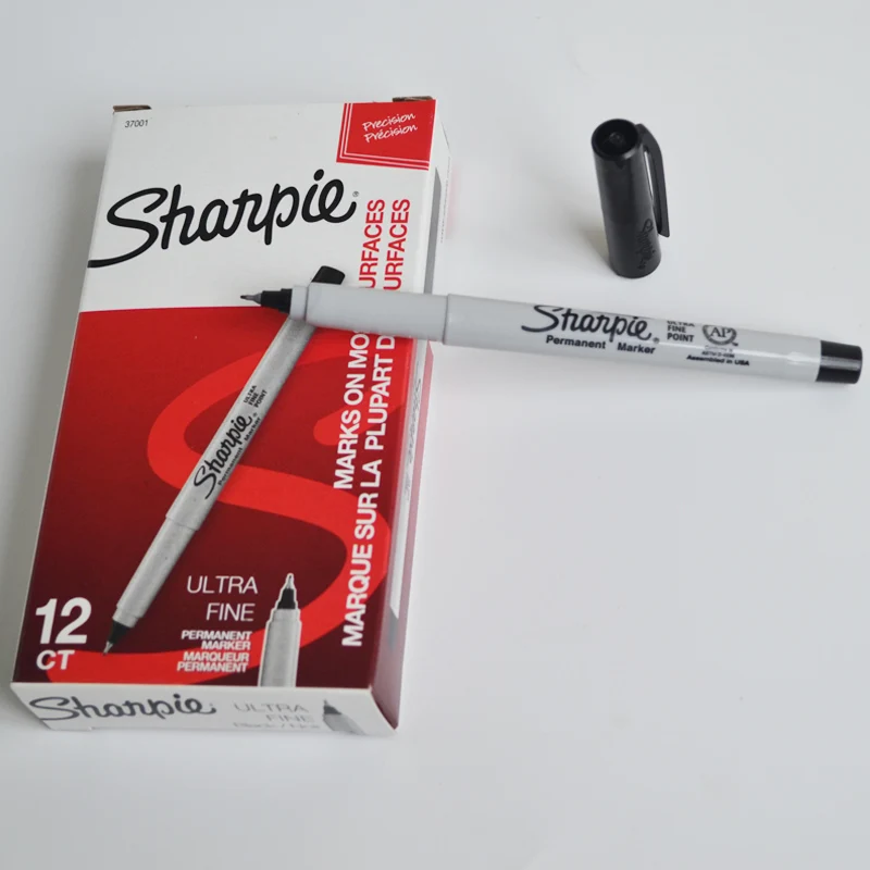 Sanford Sharpie Permanent Markers 0.5mm art pen AP certified Yellow Ultra Fine Point marqueur
