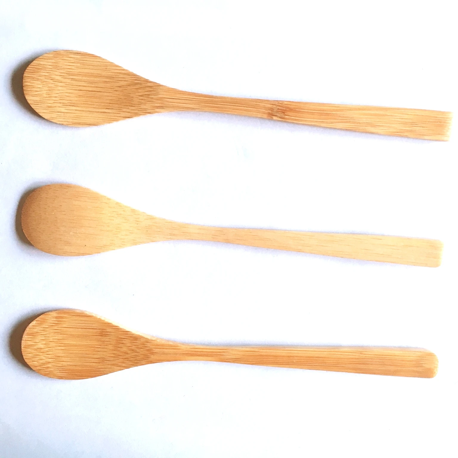 Factory Hot Sale Long Handle Jam Coffee Spoon Rice Spoon Round Handle Bamboo Spoon