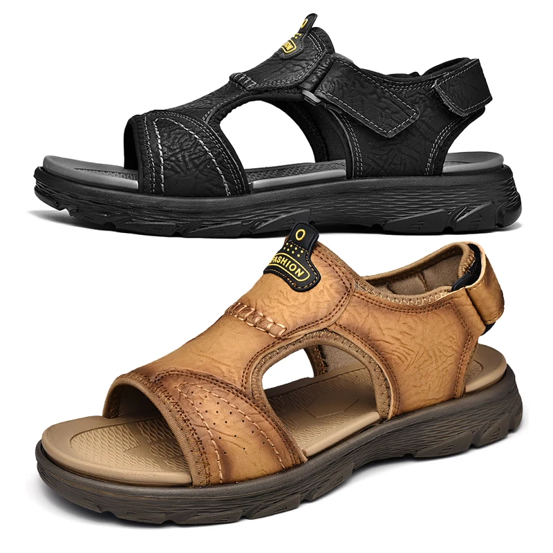 Beach Aqua Shoes Caged Sandals Slide Sandal Sandal Homm Cuir