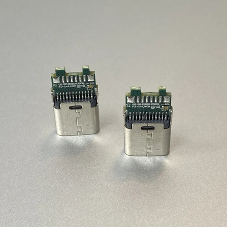 Factory manufacturer usb type c 3.1 female connector 24 pin with pcb 17 solder pads for extension cable