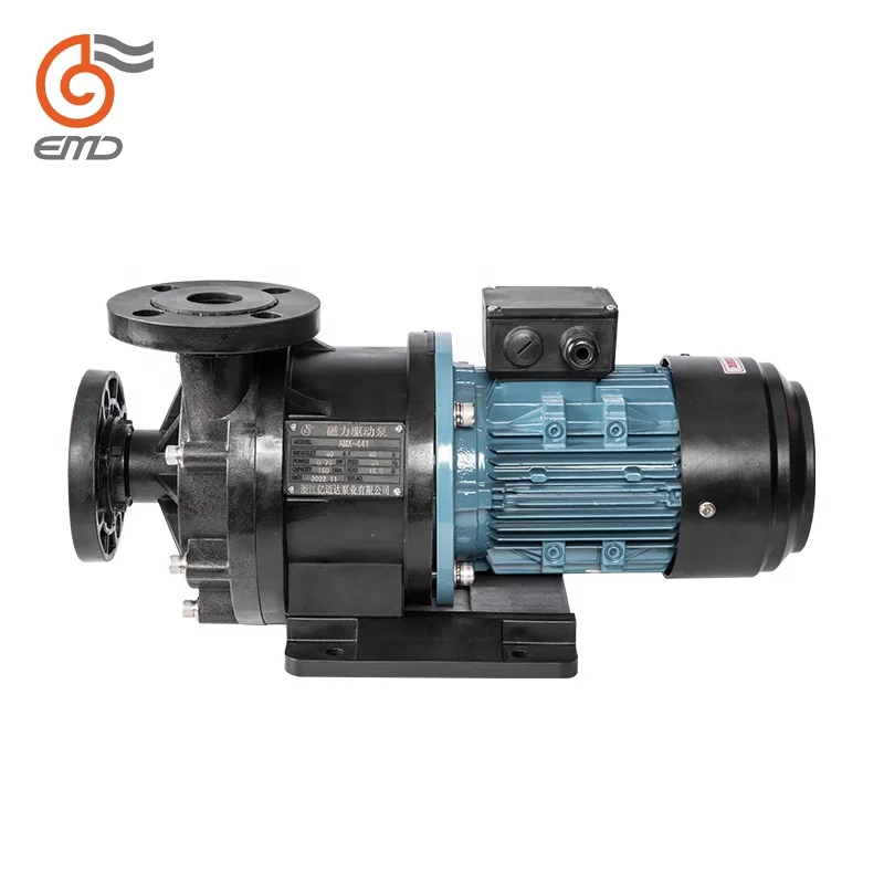 AMX series 750w chemical pump no leakage corrosion acid and alkali resistant plastic circulating centrifugal magnetic pump