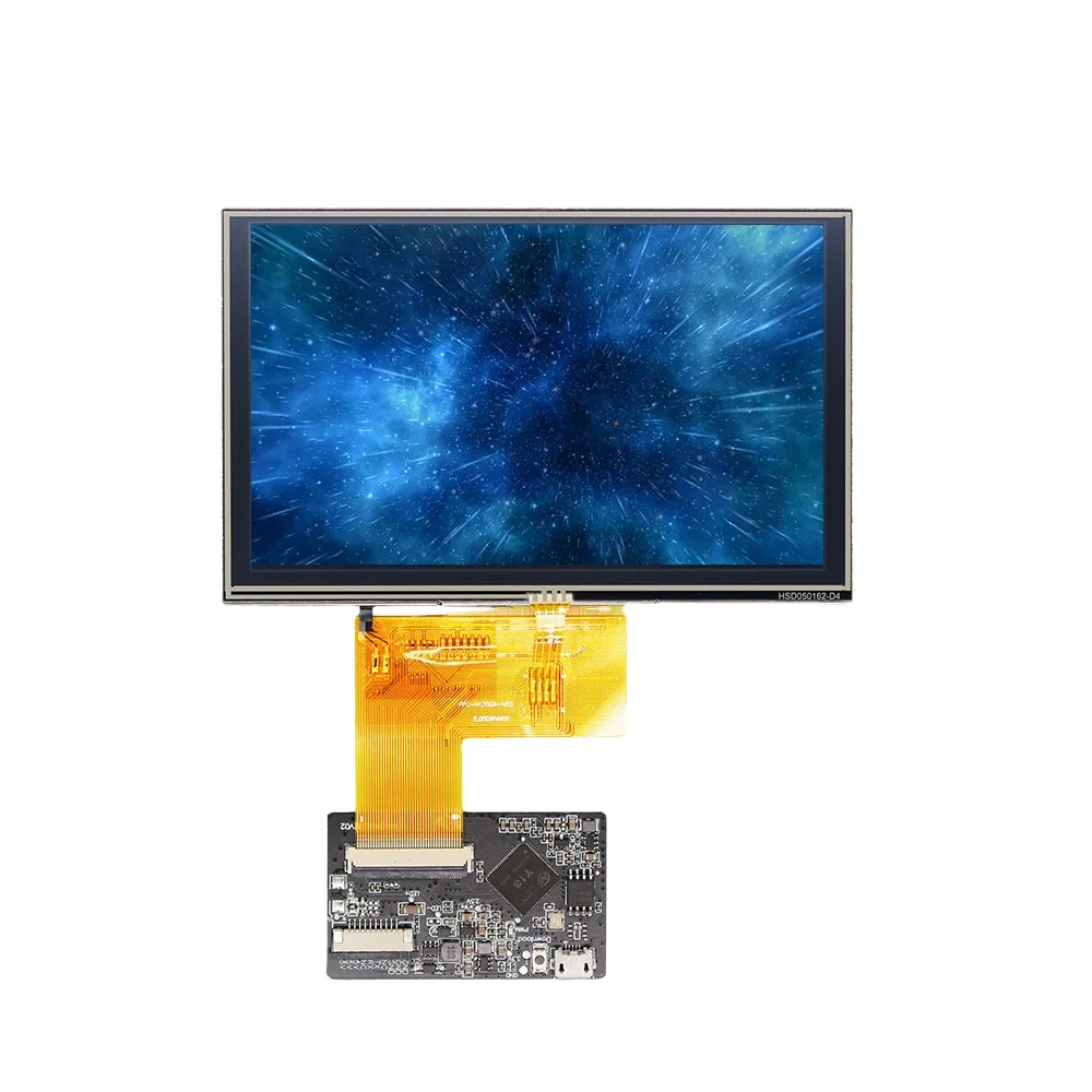 TDO 5.0 inch 800*480 IPS HMI Screen UART Serial TFT LCD display Module for Arduino/STM/ESP with  TTL Interface
