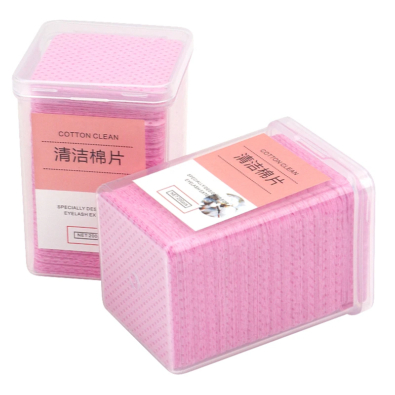 Wholesale Lint Free Paper Cotton Eyelash Glue Remover Cleansing cotton Sheet Nails Art Polish Makeup Clean