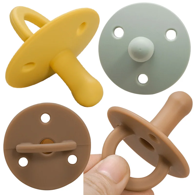 Food Grade Baby Silicone Pacifier Compact  Baby Silicone Pacifier Easy To Clean Silicone Pacifier
