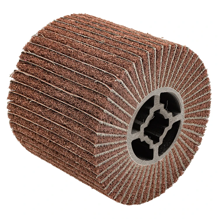 240 Grit Drawing Abrasive Wheel Non-woven Nylon Abrasive Flap Wheel Flap Brush Polishing Grinding Drum Wheel Tools machine