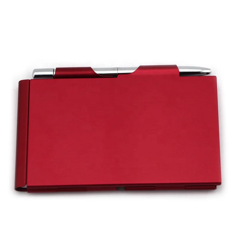 Promotional Mini Metal Cover Pocket Notebook With Pen set