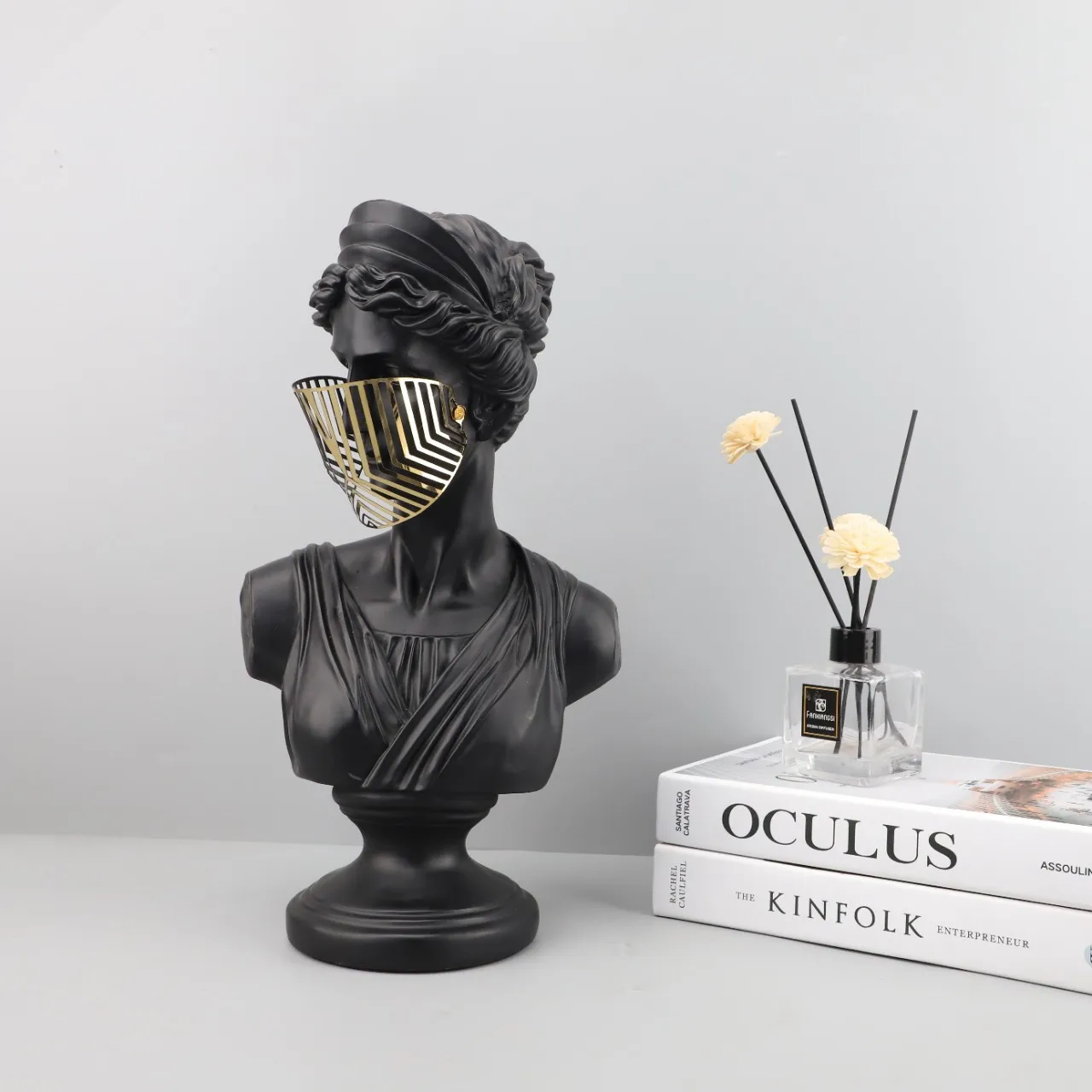 Rein Craft Pop Art Fiberglass Greek Mythology Decorations David Venus W. Mask Bust Figurine Statue Sculpture Venus Bust Statue