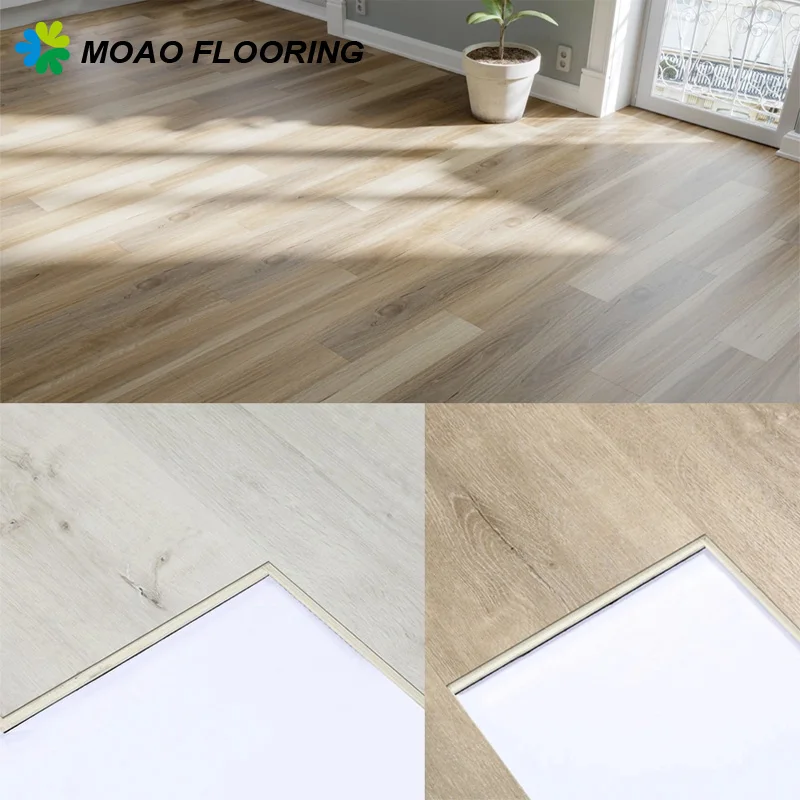 High quality Hybrid Click Lock UV coating PVC Material Rigid Core Luxury SPC Vinyl Flooring With Attached Foam